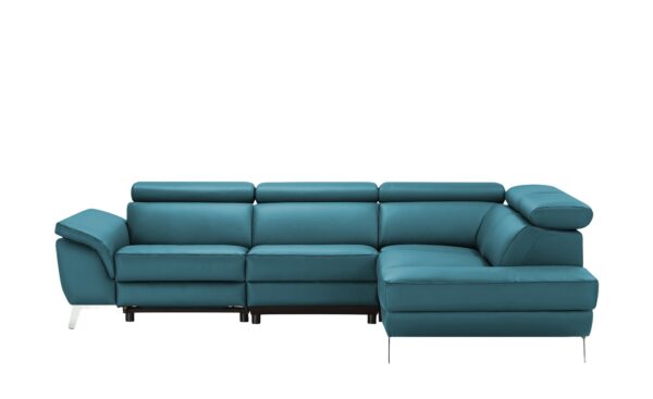 uno Ecksofa Leder  Dallas ¦ türkis/petrol Polstermöbel > Sofas > Ecksofas - Höffner