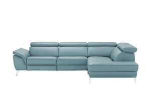 uno Ecksofa Leder  Dallas ¦ blau Polstermöbel > Sofas > Ecksofas - Höffner