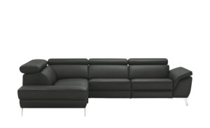 uno Ecksofa Leder  Dallas ¦ schwarz Polstermöbel > Sofas > Ecksofas - Höffner