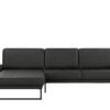 Gallery M Leder Ecksofa  Viola ¦ schwarz Polstermöbel ></noscript> Sofas > Ecksofas - Höffner