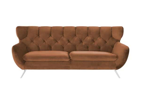 pop Sofa  Caldara ¦ braun Polstermöbel > Sofas > 3-Sitzer - Höffner