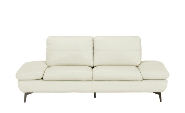 Wohnwert Ledersofa  Amarena ¦ beige Polstermöbel > Sofas > 2-Sitzer - Höffner