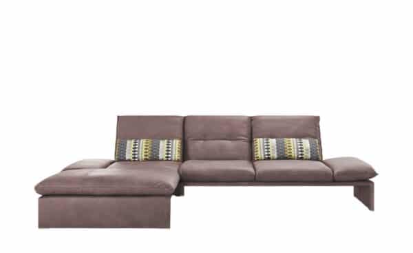 KOINOR Leder-Ecksofa  Humfrey ¦ rosa/pink Polstermöbel > Sofas > Ecksofas - Höffner