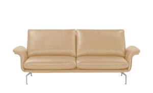 Nils Olsen Ledersofa  Alva ¦ beige Polstermöbel > Sofas > 2-Sitzer - Höffner