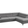 uno Ecksofa  David ¦ grau Polstermöbel ></noscript> Sofas > Ecksofas - Höffner