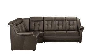 Polstermöbel Oelsa Komfort-Ecksofa aus Leder  Andorra ¦ braun Polstermöbel > Sofas > Ecksofas - Höffner