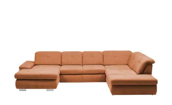 Lounge Collection Wohnlandschaft Flachgewebe  Affair ¦ orange Polstermöbel > Sofas > Schlafsofas - Höffner