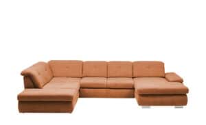 Lounge Collection Wohnlandschaft Flachgewebe  Affair ¦ orange Polstermöbel > Sofas > Wohnlandschaften - Höffner