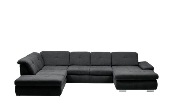 Lounge Collection Wohnlandschaft Flachgewebe  Affair ¦ schwarz Polstermöbel > Sofas > Wohnlandschaften - Höffner