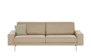 hülsta Sofa Sofabank aus Leder  HS 450 ¦ beige Polstermöbel > Sofas > Einzelsofas - Höffner