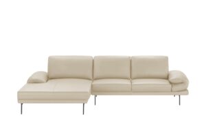 Max Schelling Ecksofa aus Leder  Signum ¦ creme Polstermöbel > Sofas > Ecksofas - Höffner