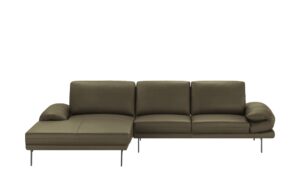 Max Schelling Ecksofa aus Leder  Signum ¦ grün Polstermöbel > Sofas > Ecksofas - Höffner