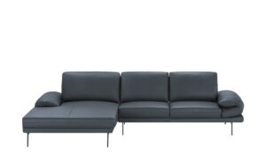 Max Schelling Ecksofa aus Leder  Signum ¦ blau Polstermöbel > Sofas > Ecksofas - Höffner