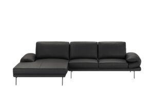 Max Schelling Ecksofa aus Leder  Signum ¦ schwarz Polstermöbel > Sofas > Ecksofas - Höffner