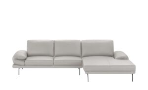 Max Schelling Ecksofa aus Leder  Signum ¦ grau Polstermöbel > Sofas > Ecksofas - Höffner