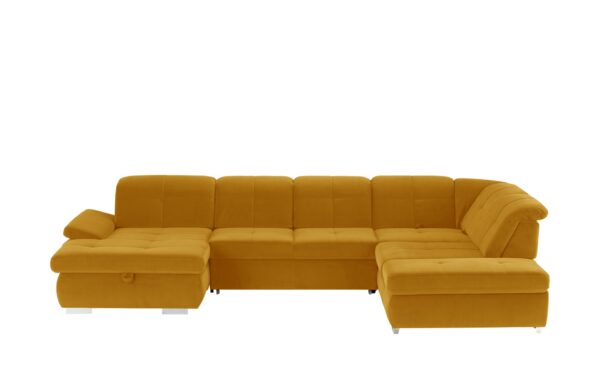 Lounge Collection Wohnlandschaft Mikrofaser  Affair ¦ gelb Polstermöbel > Sofas > Schlafsofas - Höffner