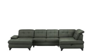 Lounge Collection Wohnlandschaft Leder  Jona ¦ grün Polstermöbel > Sofas > Schlafsofas - Höffner