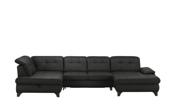 Lounge Collection Wohnlandschaft Leder  Jona ¦ schwarz Polstermöbel > Sofas > Schlafsofas - Höffner