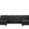 Lounge Collection Wohnlandschaft Leder  Jona ¦ schwarz Polstermöbel ></noscript> Sofas > Wohnlandschaften - Höffner