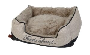 Designed by Lotte Hundebett mit Fell  Dallam ¦ beige Polstermöbel > Hundesofas & Hundebetten - Höffner