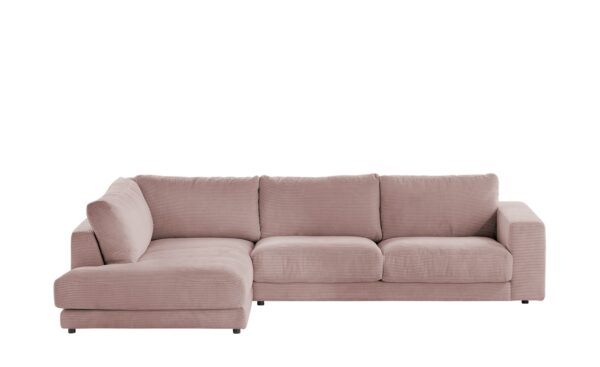 VIVA Cord-Ecksofa  Sila ¦ rosa/pink Polstermöbel > Sofas > Ecksofas - Höffner