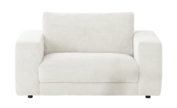 VIVA Megasessel aus Cord  Sila ¦ weiß Polstermöbel > Sofas > Einzelsofas - Höffner