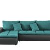 switch Ecksofa mit 2 Sitzhocker  Riva ¦ türkis/petrol Polstermöbel ></noscript> Sofas > Ecksofas - Höffner