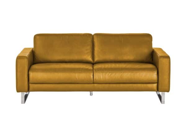 Ravensberger Werkstätten Ledersofa  Domino ¦ gelb Polstermöbel > Sofas > 2-Sitzer - Höffner
