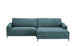 VIVA Cord-Sofa  Dopa ¦ türkis/petrol Polstermöbel > Sofas > Ecksofas - Höffner