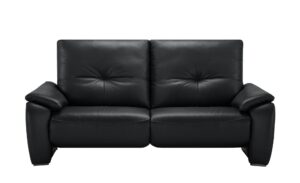 Wohnwert Ledersofa  Halina ¦ schwarz Polstermöbel > Sofas > 3-Sitzer - Höffner