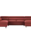 uno Wohnlandschaft  Avola ¦ rot Polstermöbel ></noscript> Sofas > Schlafsofas - Höffner