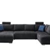 bobb Wohnlandschaft  Kerrin ¦ schwarz Polstermöbel ></noscript> Sofas > Schlafsofas - Höffner