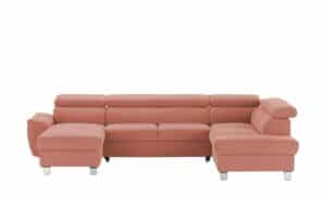 uno Wohnlandschaft  Avola ¦ rosa/pink Polstermöbel > Sofas > Schlafsofas - Höffner