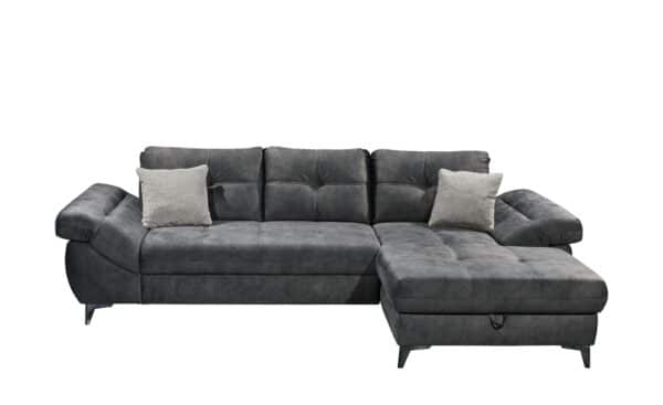 Ecksofa  Nino ¦ schwarz Polstermöbel > Sofas > Ecksofas - Höffner