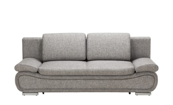 Design-Schlafcouch grau-schwarz - Mikrofaser