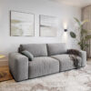 Big-Sofa Lanzo L 250x105 cm Mikrofaser Grau