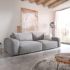 Big-Sofa Lanzo XL 270x125 cm Mikrofaser Grau