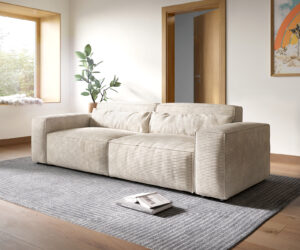 Big-Sofa Sirpio XL 270x125 cm Cord Beige