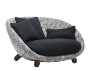 Love Sofa / 2 Plätze - L 129 cm - Moooi - Schwarz