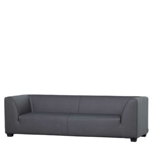 Outdoor Dreisitzer Couch in Dunkelgrau 230 cm breit - 85 cm tief