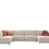 Wohnlandschaft  Seventies ¦ creme Polstermöbel ></noscript> Sofas > Wohnlandschaften - Höffner