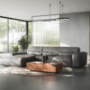 Ecksofa William 300x200 Anthrazit Longchair links elektr. Sitztiefenverstellung by W. Schillig