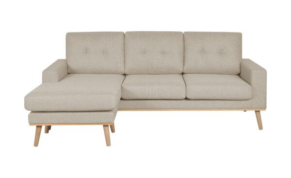 Ecksofa beidseitig stellbar Cristy ¦ creme Polstermöbel > Sofas > Ecksofas - Höffner