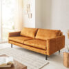 2-Sitzer Ileas 210x100 Velours Orange