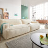3-Sitzer Basit 290x110 cm Plüschcord Beige