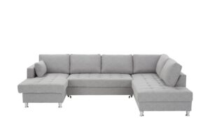 Wohnlandschaft   Ana ¦ silber Polstermöbel > Sofas > Schlafsofas - Höffner