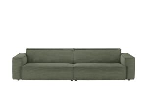 Gray & Jones Big Sofa Cord Upper East ¦ grün Polstermöbel > Sofas > 3-Sitzer - Höffner