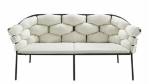 Sofa Serpentine textil beige / L 165 cm - Cinna - Beige