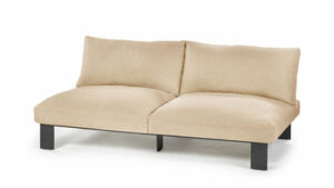Sofa  metall textil beige / L 182 cm - Leinen - Serax - Beige