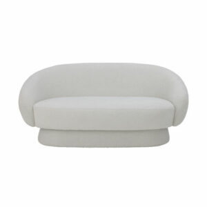 Sofa Ted textil weiß / Bouclé-Stoff - L 160 cm - Bloomingville - Weiß